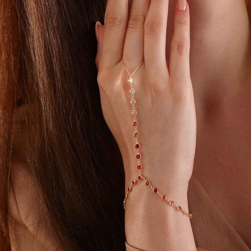 Hand Chain Bracelet,14K Gold Hand Chain Ring,Body Jewelry 925 sterling silver